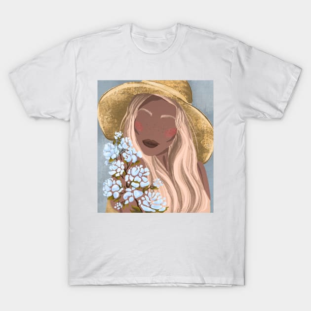 Fashion portrait T-Shirt by valentyna mohylei